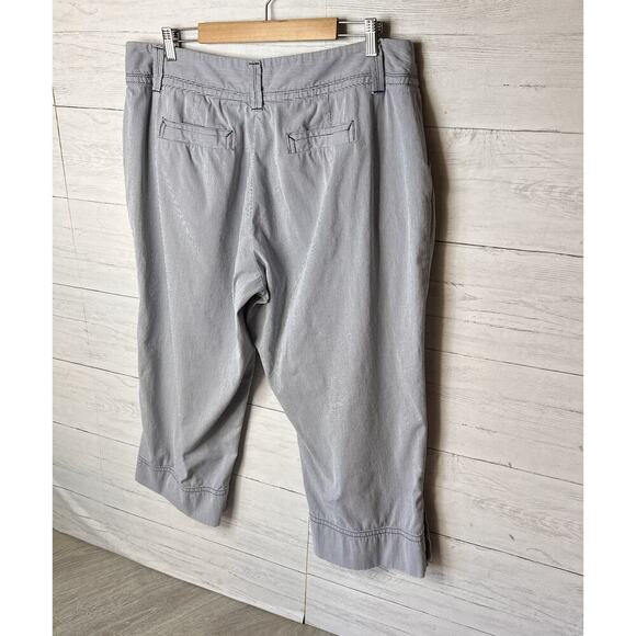 Charter Club Pants Womens Size 18W Blue & White Pinstriped Nautical Classic Fit - Picture 12 of 16